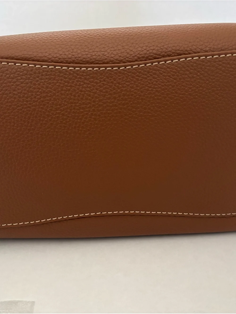 New kate spade New York Large Brown Dumpling Pebble Leather Satchel